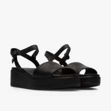 Camper Black Sandals Womens - Misia Online Ireland | IKLHZ7602